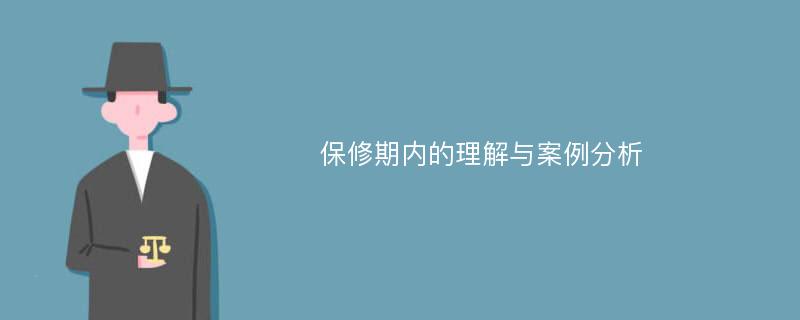 保修期内的理解与案例分析